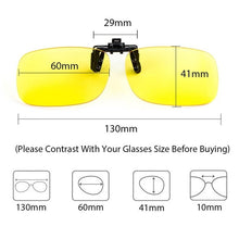 Load image into Gallery viewer, Cyxus Blue Light Blocking Clip-ons Yellow Lens for  All Sizes Computer glasses Anti Eye Eyestrain Unisex  8000