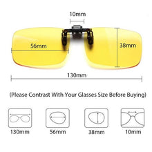 Load image into Gallery viewer, Cyxus Blue Light Blocking Clip-ons Yellow Lens for  All Sizes Computer glasses Anti Eye Eyestrain Unisex  8000