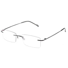 Load image into Gallery viewer, Cyxus Anti Blue Light Glasses for Eye Strain Relief Transparent Lens Rectangle Unisex Flexible Rimless Computer Eyeglasses 8602