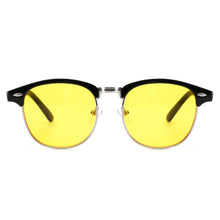 Load image into Gallery viewer, Cyxus Blue Light Blocking Computer Glasses Semi-Rimless Browline Yellow Lens for Anti Eyestrain UV, Men/Women 8056