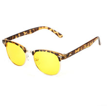Load image into Gallery viewer, Cyxus Blue Light Blocking Computer Glasses Semi-Rimless Browline Yellow Lens for Anti Eyestrain UV, Men/Women 8056