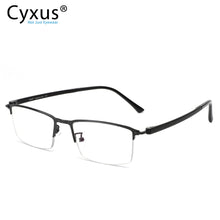 Load image into Gallery viewer, Cyxus Anti Blue Light Computer Glasses for Eye Strain Relief Half Rectangle Lightweight Frame for Mens Women Eyewear 8003
